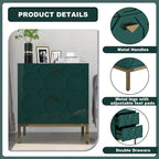 Clihome Wooden 2-Drawer Storage Nightstand