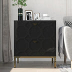 Clihome Wooden 2-Drawer Storage Nightstand