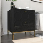 Clihome Wooden 2-Drawer Storage Nightstand