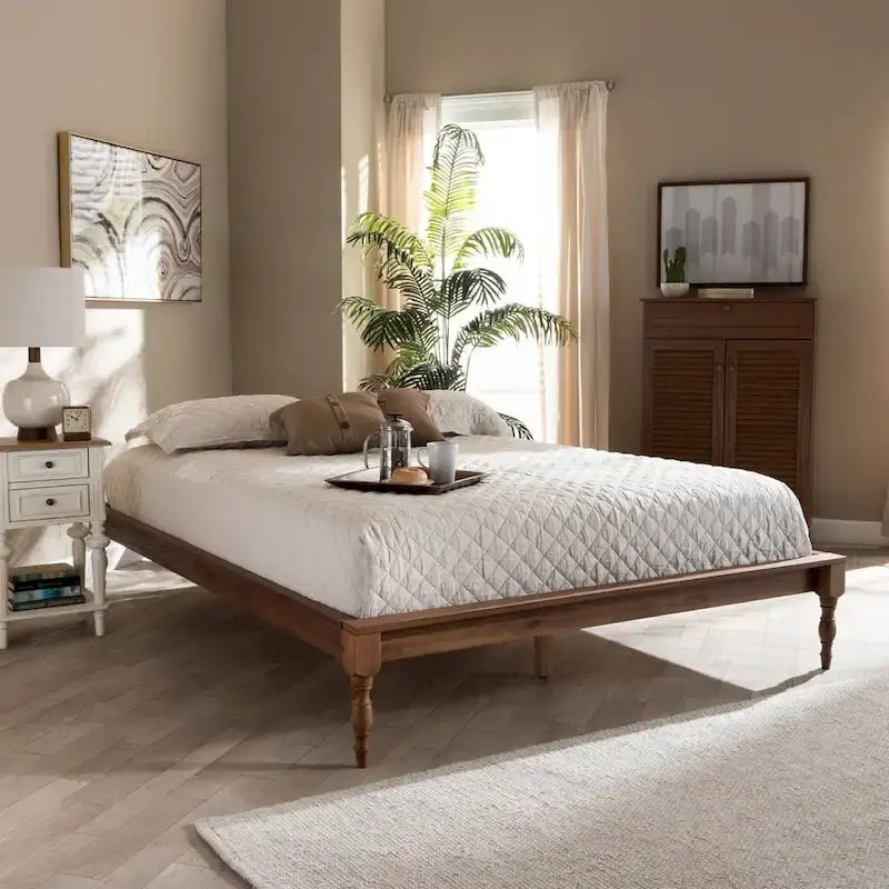 Copper Grove Crasnoe French-inspired Vintage Wood Bed Frame