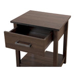 Salem 1-drawer and Shelf Wooden Nightstand