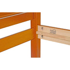 100% Solid Wood Reston Full Size Panel Headboard Platform Bed by Palace Imports