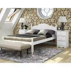 100% Solid Wood Reston Full Size Panel Headboard Platform Bed by Palace Imports