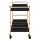 Alios Serving Cart with Gold Frame