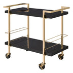 Alios Serving Cart with Gold Frame