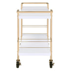 Alios Serving Cart with Gold Frame