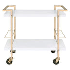 Alios Serving Cart with Gold Frame