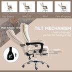 Vinsetto Massage Office Chair with 6 Points, Heated High Back Recliner with Adjustable Height, Swivel Wheels