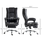 Vinsetto Massage Office Chair with 6 Points, Heated High Back Recliner with Adjustable Height, Swivel Wheels