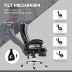 Vinsetto Massage Office Chair with 6 Points, Heated High Back Recliner with Adjustable Height, Swivel Wheels