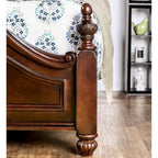 Diva Traditional Cherry Solid Wood 2-Piece Poster Bedroom Set by