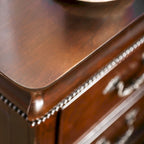Diva Traditional Cherry Solid Wood 2-Piece Poster Bedroom Set by