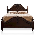 Diva Traditional Cherry Solid Wood 2-Piece Poster Bedroom Set by