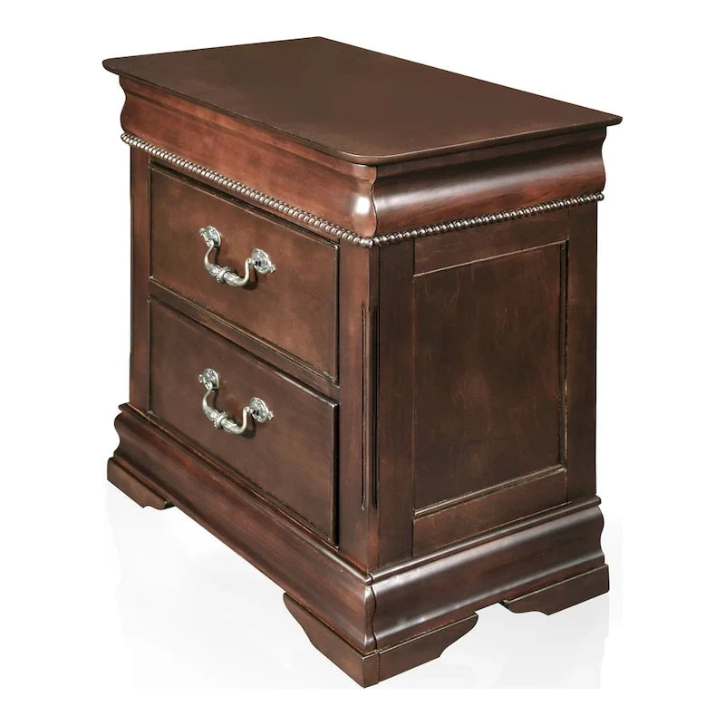 Diva Traditional Cherry Solid Wood 2-Piece Poster Bedroom Set by