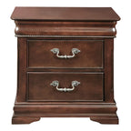 Diva Traditional Cherry Solid Wood 2-Piece Poster Bedroom Set by