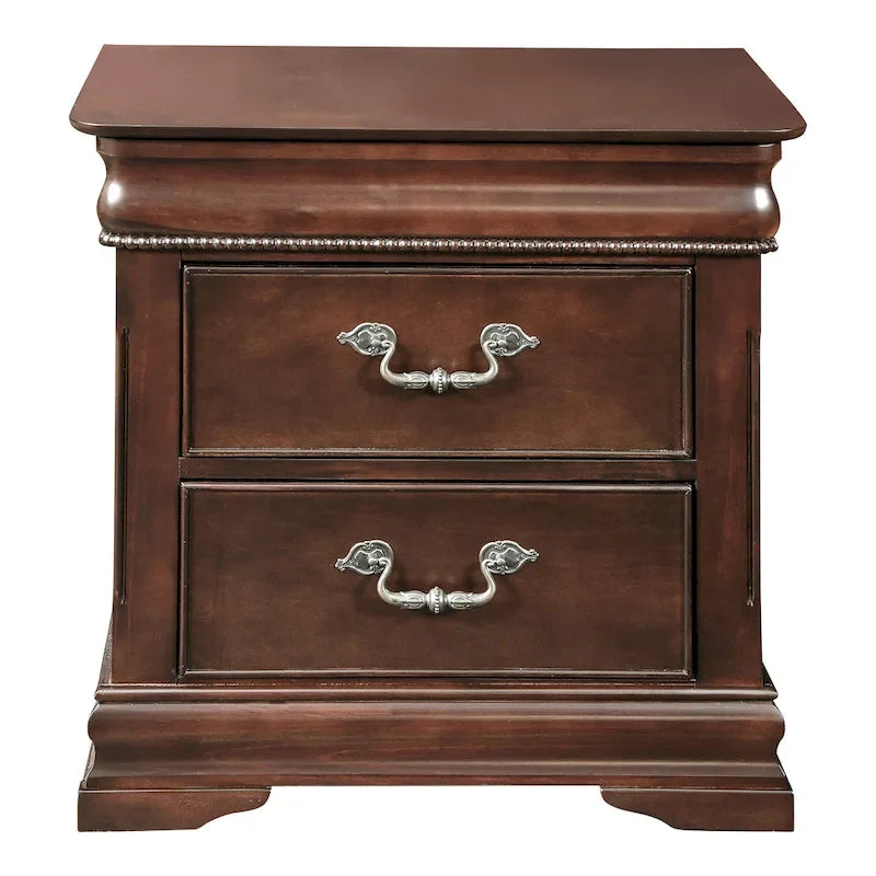 Diva Traditional Cherry Solid Wood 2-Piece Poster Bedroom Set by