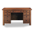 Tahoe Aged Maple 54 W Executive Pedestal Desk by Homestyles