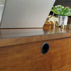 Tahoe Aged Maple 54 W Executive Pedestal Desk by Homestyles