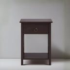Wooden Nightstand Bedside Table with Drawer - Small Bedroom End Table for Bedrooms