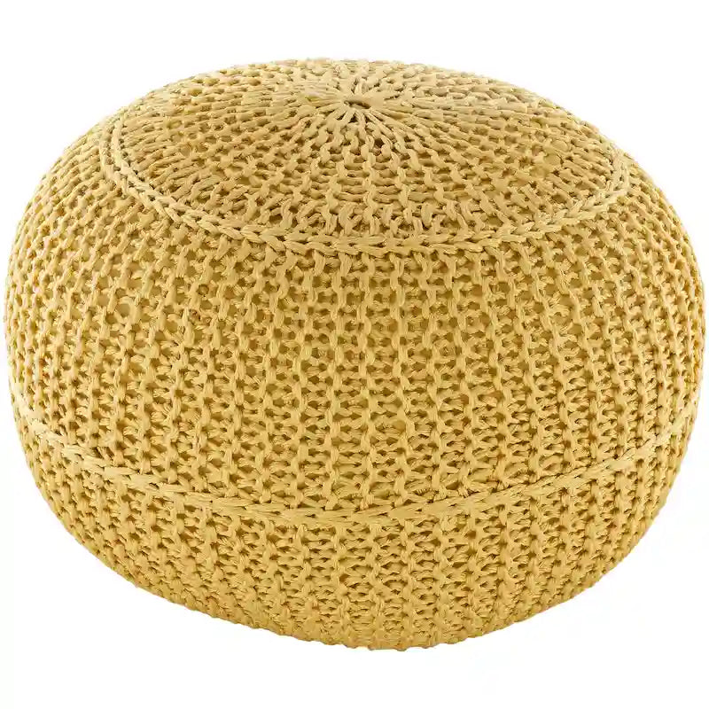 Artistic Weavers Cayson Indoor / Outdoor Knitted 20-inch Round Pouf