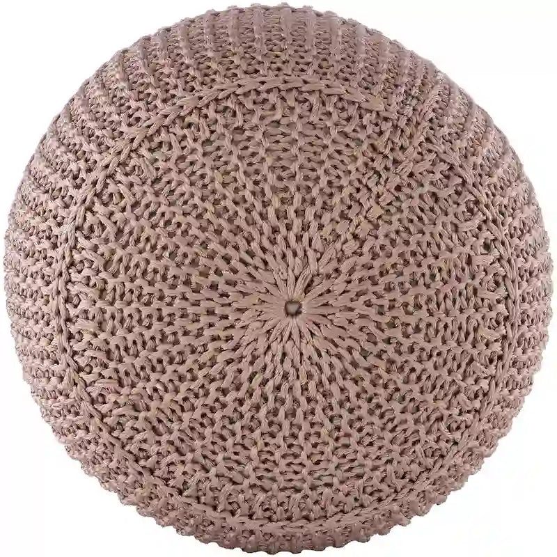 Artistic Weavers Cayson Indoor / Outdoor Knitted 20-inch Round Pouf