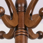 Creative Solid Ash Wood Freestanding Coat Rack with 8 Hooks