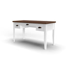 Modern Farmhouse 53 inch Writing Desk, No Assembly Required, Two-Tone Finish