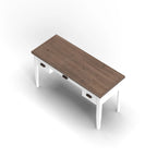Modern Farmhouse 53 inch Writing Desk, No Assembly Required, Two-Tone Finish