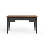 Modern Farmhouse 53 inch Writing Desk, No Assembly Required, Two-Tone Finish