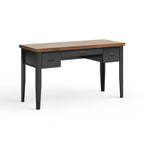 Modern Farmhouse 53 inch Writing Desk, No Assembly Required, Two-Tone Finish