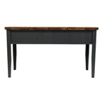 Modern Farmhouse 53 inch Writing Desk, No Assembly Required, Two-Tone Finish