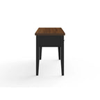Modern Farmhouse 53 inch Writing Desk, No Assembly Required, Two-Tone Finish