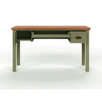 Modern Farmhouse 53 inch Writing Desk, No Assembly Required, Two-Tone Finish