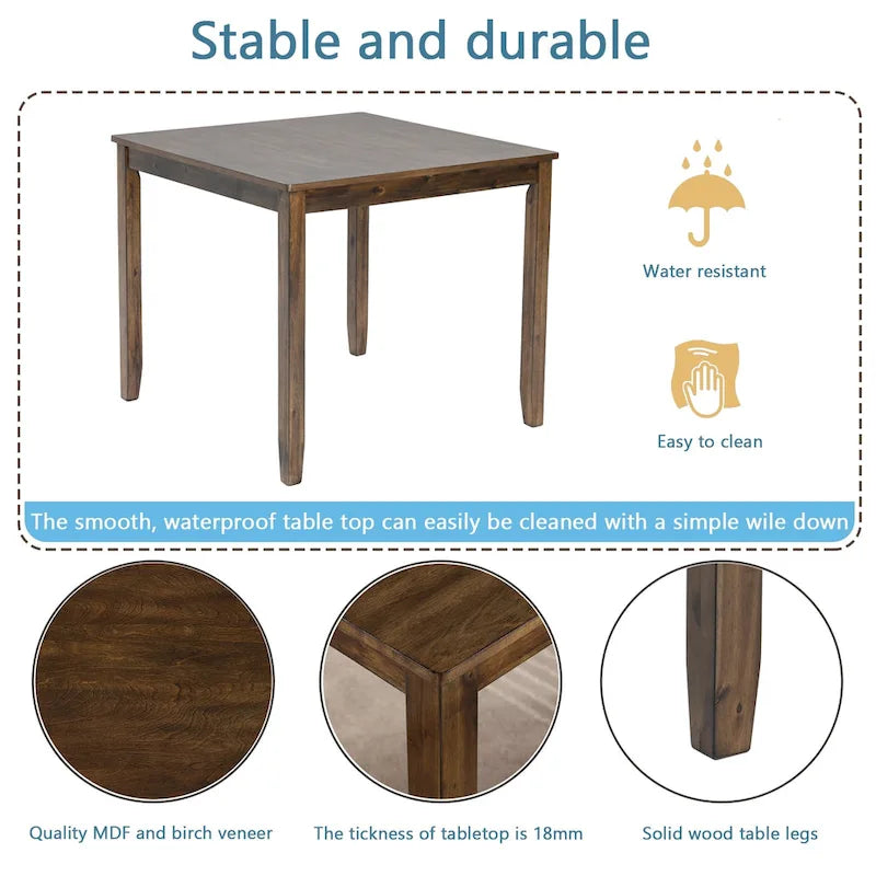 6 Piece Kitchen Dining Set