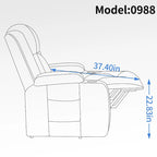 Infinite Position Okin Motor Up to 350 LBS Power Lift Recliner Chair for Elderly, Heavy Duty Motion Mechanism with 8-Point Vibra