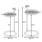 Maypex Round Metal Accent Table & C Table