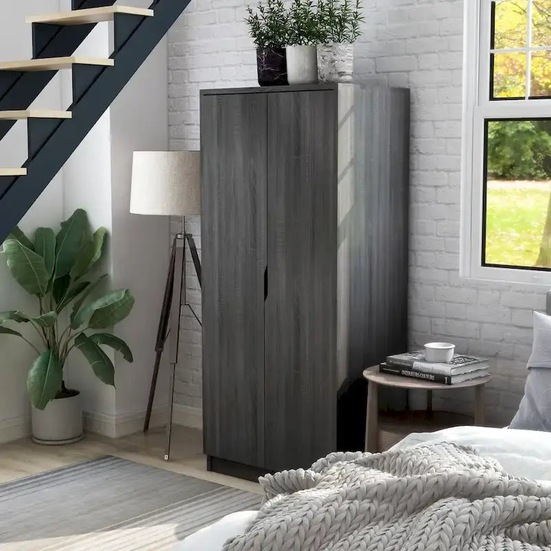 Vidal Modern Wardrobe Armoire with 2-door