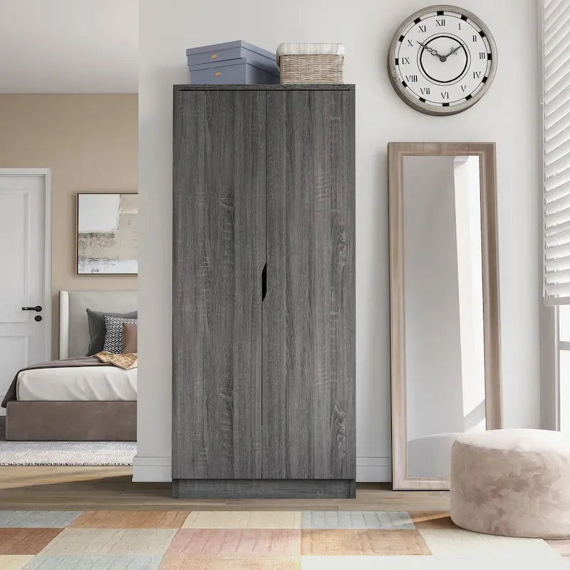 Vidal Modern Wardrobe Armoire with 2-door
