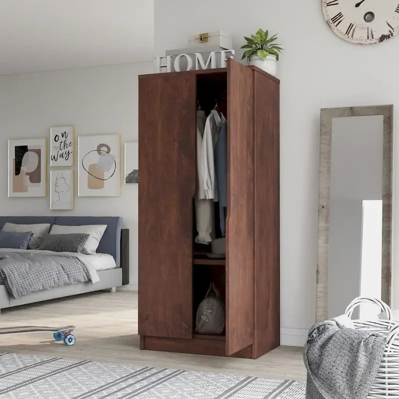 Vidal Modern Wardrobe Armoire with 2-door