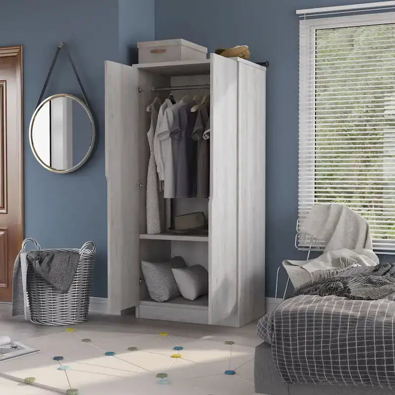 Vidal Modern Wardrobe Armoire with 2-door