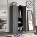 Vidal Modern Wardrobe Armoire with 2-door