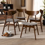 Danica Mid-Century Modern Transitional 4-Piece Dining Chair Set