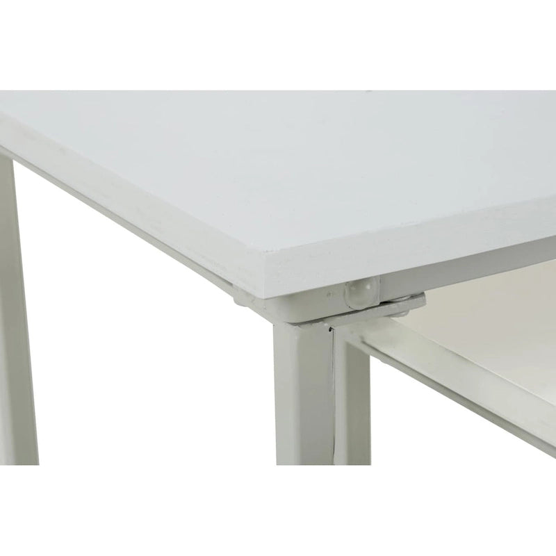 3 Piece White Nesting Tables with Casters