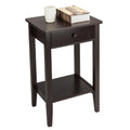 Porch & Den Anne Court Brown 2-tier 1-drawer End Table