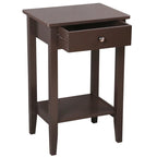 Porch & Den Anne Court Brown 2-tier 1-drawer End Table