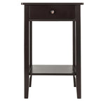 Porch & Den Anne Court Brown 2-tier 1-drawer End Table