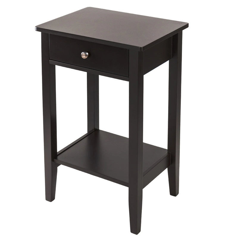 Porch & Den Anne Court Brown 2-tier 1-drawer End Table