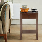 Porch & Den Anne Court Brown 2-tier 1-drawer End Table