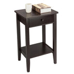 Porch & Den Anne Court Brown 2-tier 1-drawer End Table