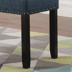 Biony Fabric Dining Bench with Nailhead Trim